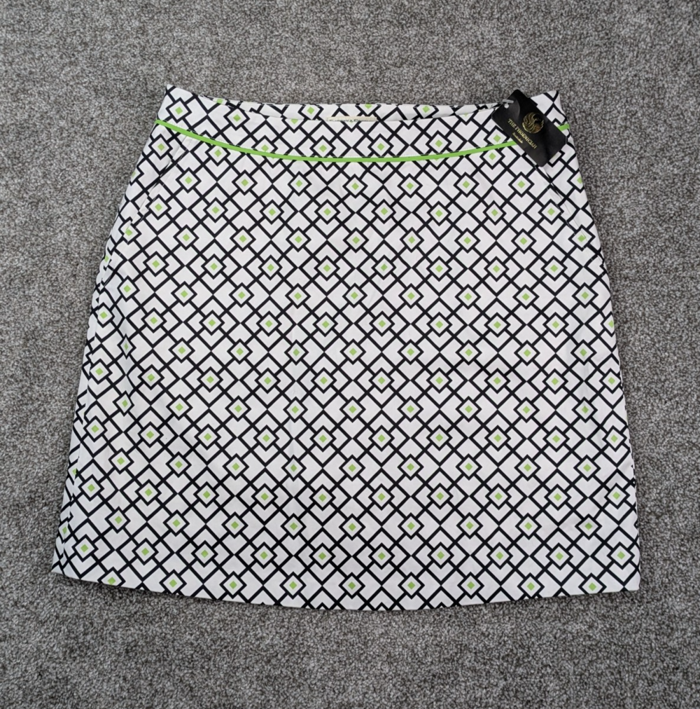 Fairway & Green Golf Skort Womens 10 Skirt Lined Wrap Stretch Performance